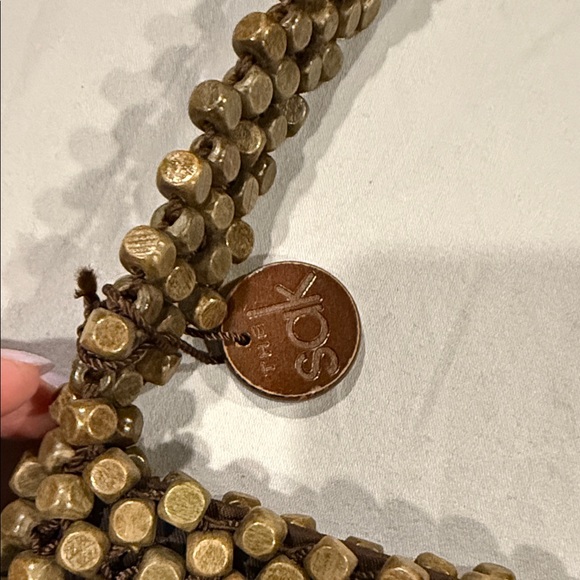 The Sak Brown Beaded Shoulder Bag - Picture 2 of 4